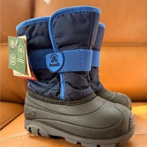 Kamik Kids' Navy and Royal Blue Insulated Snow Boots